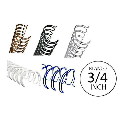 Anillo metálico blanco 3/4" para argollar