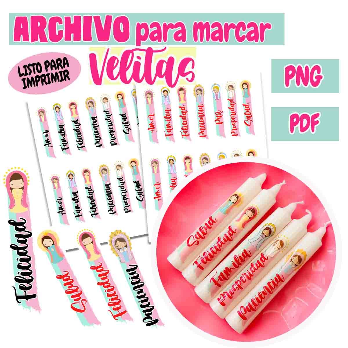 ARCHIVO DIGITAL IMÁGENES PARA VELAS
