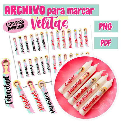 ARCHIVO DIGITAL IMÁGENES PARA VELAS