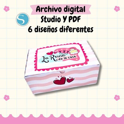 Caja Feliz Dia De Las Madres (6 Diseños Diferentes)
