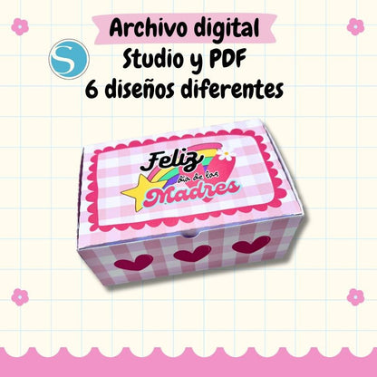 Caja Feliz Dia De Las Madres (6 Diseños Diferentes)