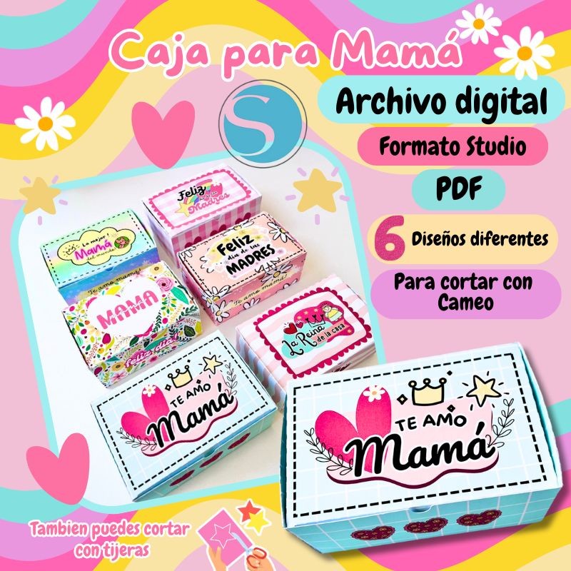 Caja Feliz Dia De Las Madres (6 Diseños Diferentes)
