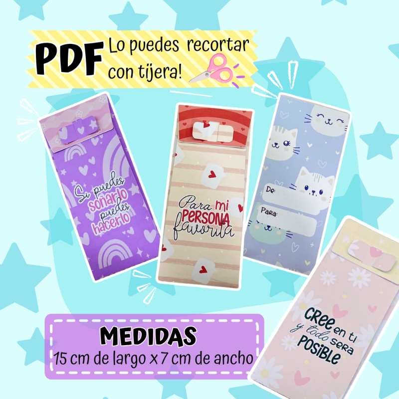 Archivo Digital Sobres De Dinero Para Regalo (7 Estilos Diferentes)