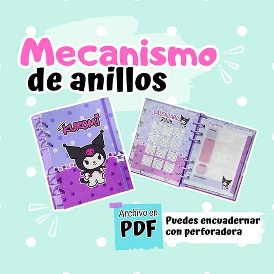Archivo digital agenda Kuromi, Vainilla Scrap