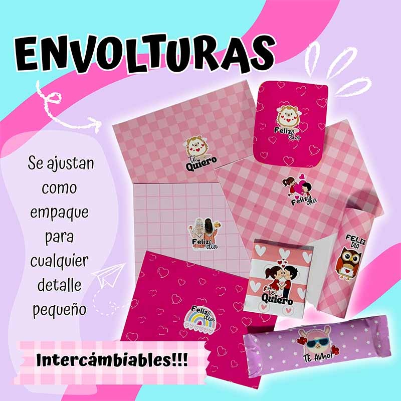 Tarjetas Y Envoltorios Para Amor Y Amistad