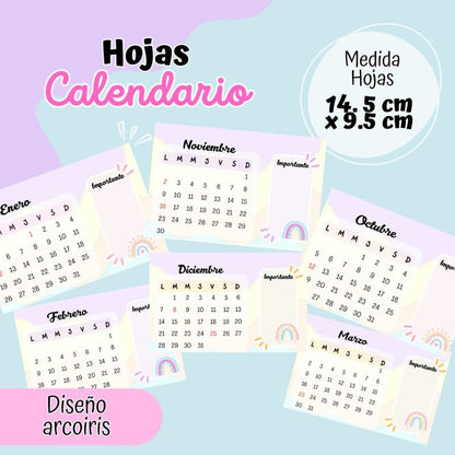 Archivo Digital Calendario Arco Iris 2026