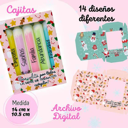 Mega Pack De 50 Plantillas De Etiquetas Para Velas