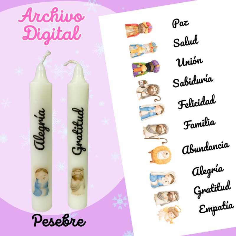 Mega Pack De 50 Plantillas De Etiquetas Para Velas