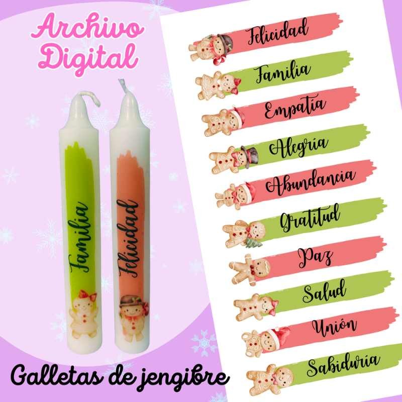 Mega Pack De 50 Plantillas De Etiquetas Para Velas