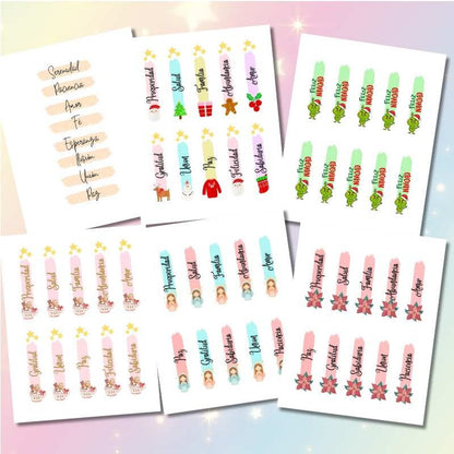 Mega Pack De 50 Plantillas De Etiquetas Para Velas