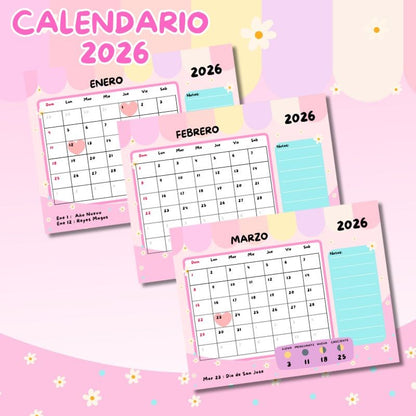 Archivo Digital Calendario 2026 + Tutorial