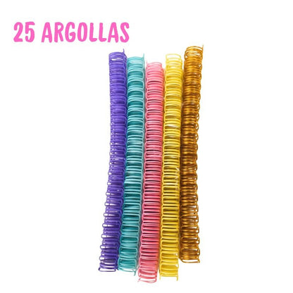 ANILLO METALICO DE COLORES PARA ARGOLLAR 3/4 INCH (25 PCS)