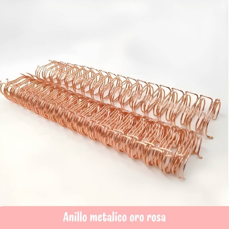 ANILLO METALICO ORO ROSA PARA ARGOLLAR 3/4 5PCS