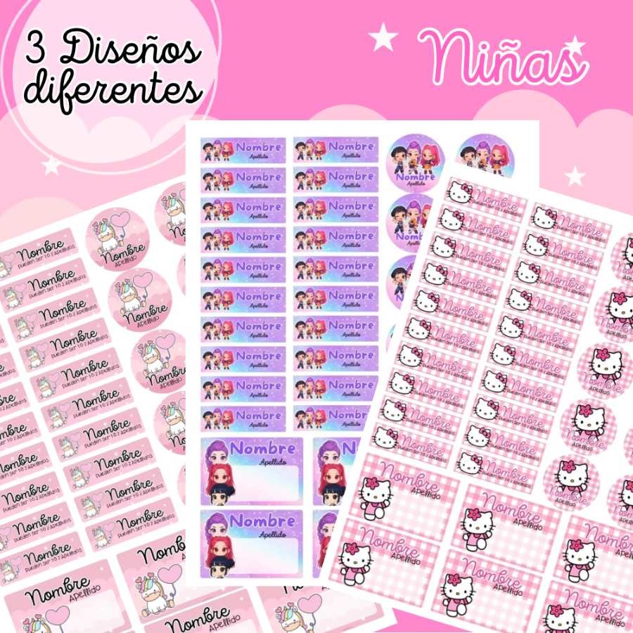 Stickers Escolares Editables En Canva