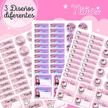 Stickers Escolares Editables En Canva