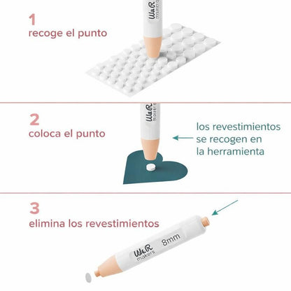 Kit Aplicador De Puntos Adhesivos De Espuma 3D – We R Makers (6, 8 Y 11 Mm)