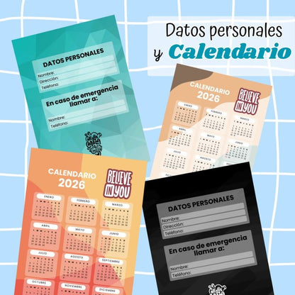 Agenda para Hombre – Archivo Digital PDF (Tamaño A5 | 4 Colores)