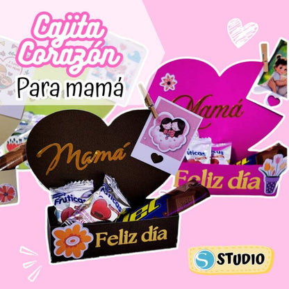 Cajita Corazón Día de la Madre – Archivo Digital (Studio)