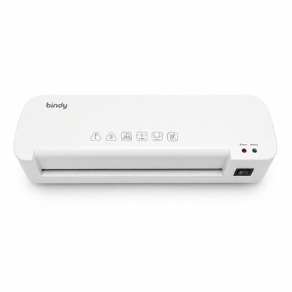Laminadora A4 Bindy Blanca, vista lateral