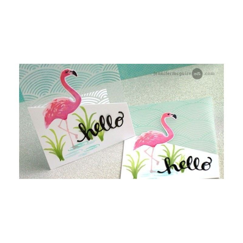 Sello En Capas De Flamingo