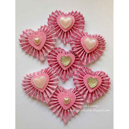 Troquel Roseta Corazon Pequeño