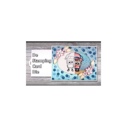 Troquel Tarjeta Magica Estampada Con Ovalo (5 Pcs)