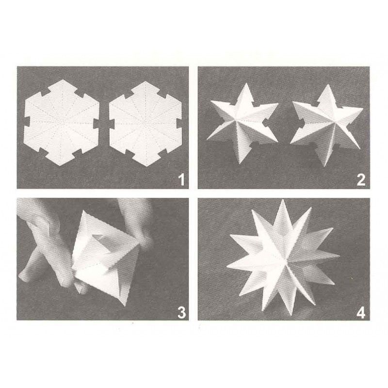 Troquel Estrella 3D De Navidad Mediana
