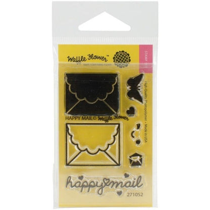 Sello Happy Mail Waffle Flower