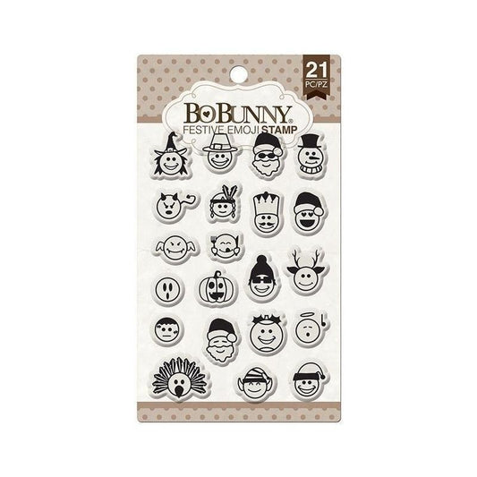 SELLO POSTAL EMOJIS FESTIVOS (21 PCS)
