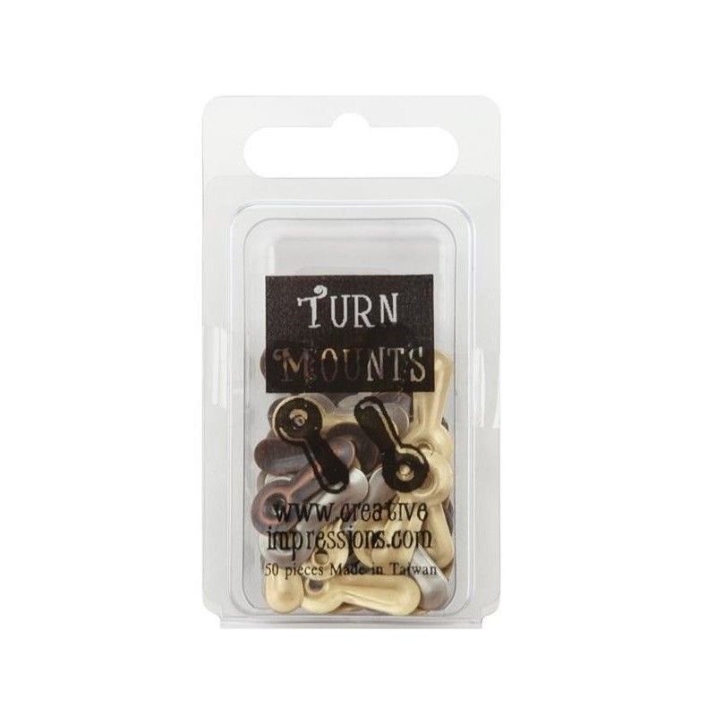 Turn Mounts Metalicos Antique (50 Pcs)