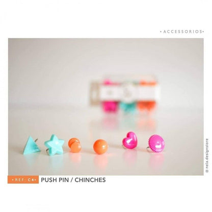 Set De Chinches Push Pin (90 Pcs)