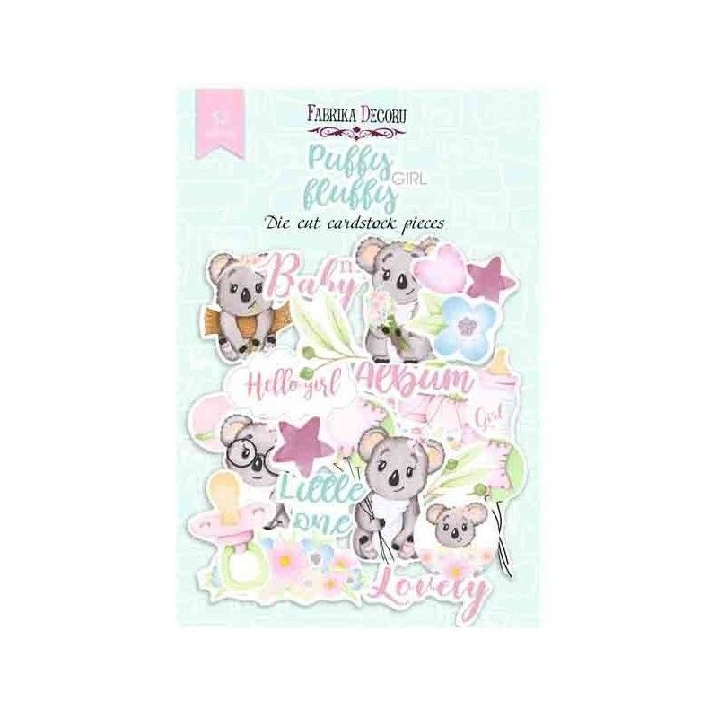 SET DIE CUTS PUFFY PLUFFY GIRL  (52 PCS)
