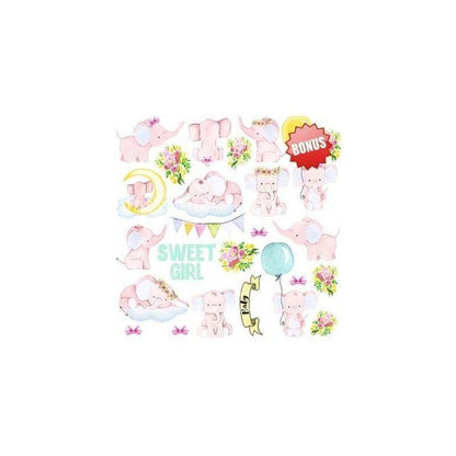 Papel Set My Little Elephant  20 Cm X 20 Cm (10 Pcs)