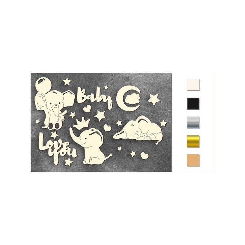 Chipboard "My Little Baby Boy 1"
