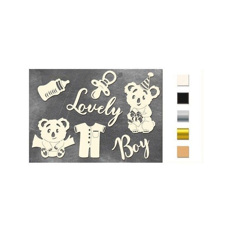 Chipboard "Puffy Fluffy Boy"