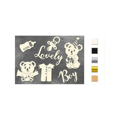 Chipboard "Puffy Fluffy Boy"