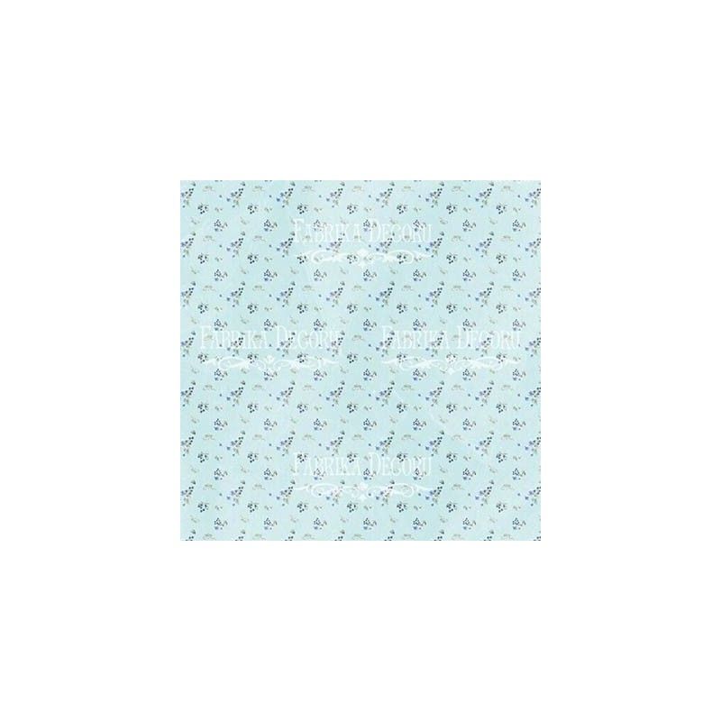 Set De Papeles Shabby Baby Boy 30.5 X 30.5 Cm (Doble Cara)