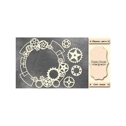 Chipboard Marco Con Engranajes