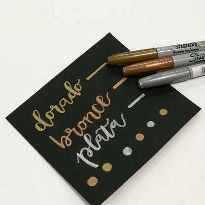 Marcador Sharpie Metalico Bronce
