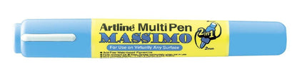 MARCADOR DOBLE PUNTA DE TINTA DE ALTA CALIDAD MASSIMO AZUL PASTEL EMP-25T