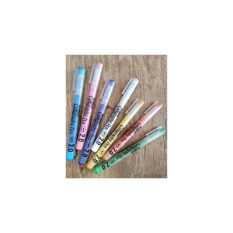 Marcador Para Caligrafia Purpura Pastel 2.0 Ek-242N