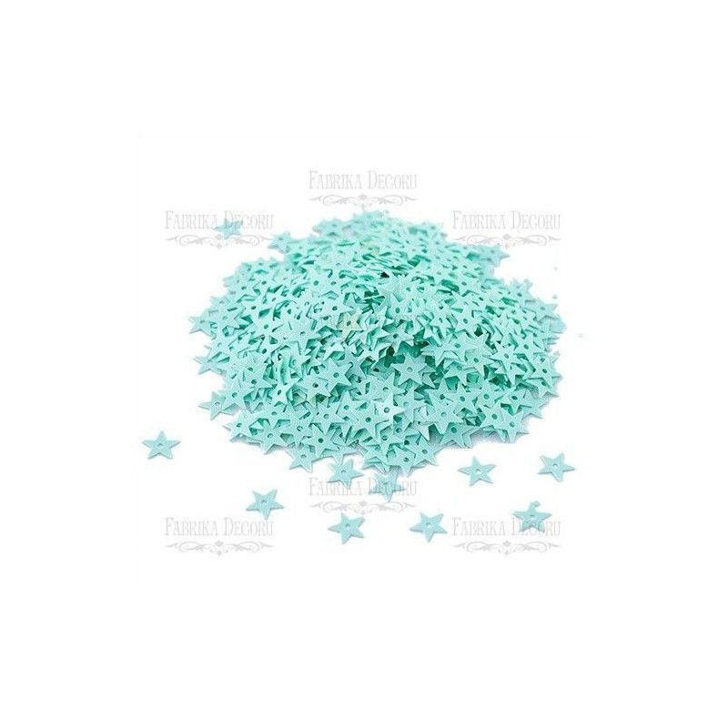 Lentejuelas Estrellas Menta (7 Mm)