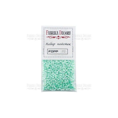 MINI LENTEJUELAS COLOR MENTA (4 mm)