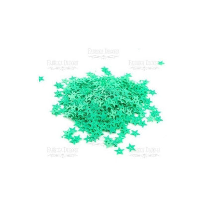 Lentejuelas Estrellas Verde Esmeralda (7 Mm)