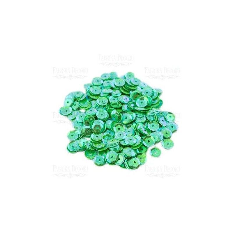Lentejuelas Color Verde Brillante (7 Mm)