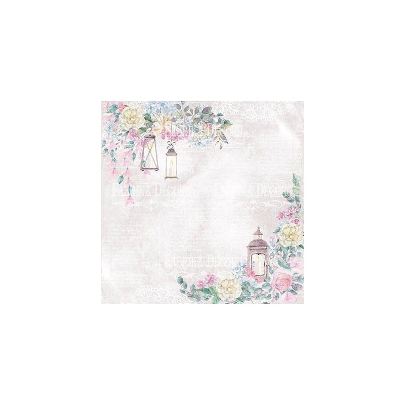 Set De Papeles Shabby Love (Doble Cara) 20 X 20 Cm