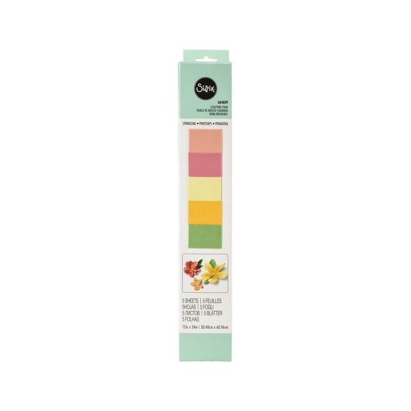 Foamy Moldeable Para Flores Primavera Sizzix (5 Hojas)