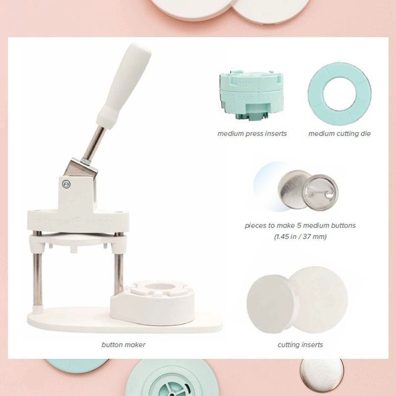 Kit Button Press Maquina Para Hacer Botones We R Memory