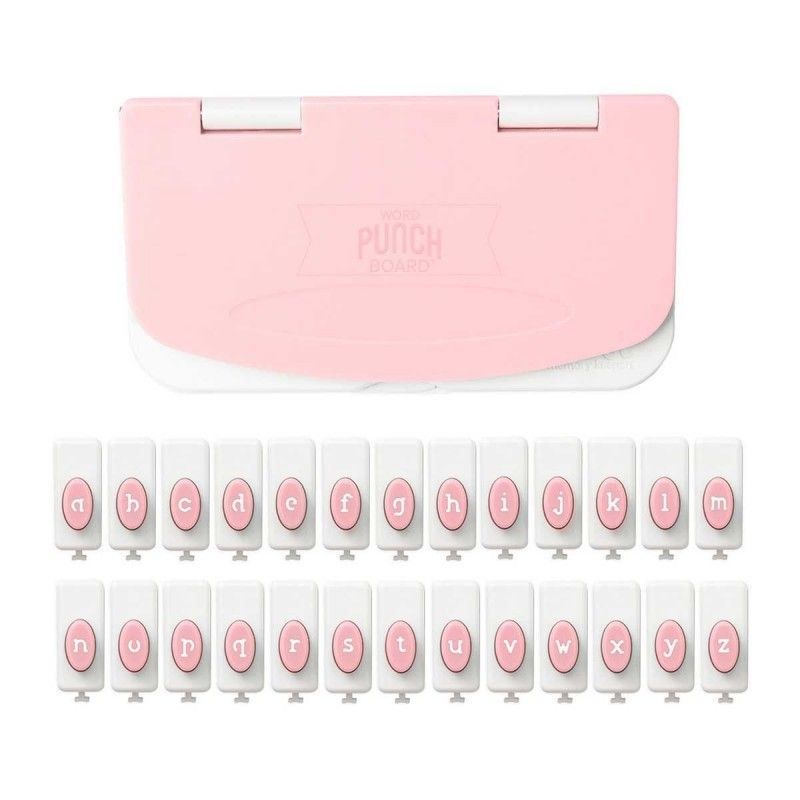 Word Punch Board Rosa- Alfabeto En Minusculas