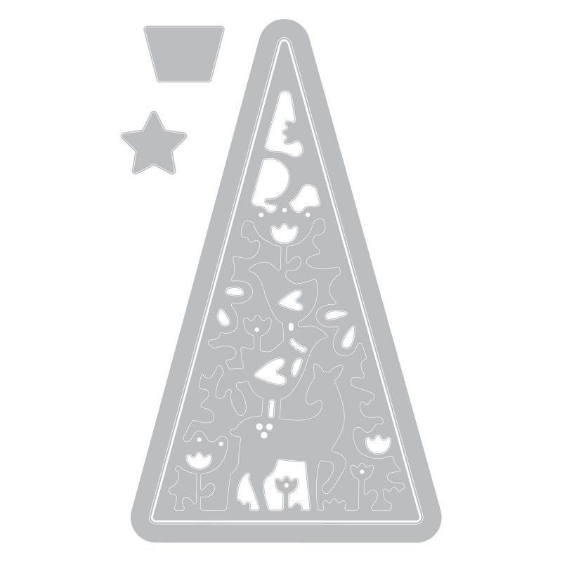 Troqueles Thinlits Arbol De Navidad By Lisa Jones (4 Pcs)